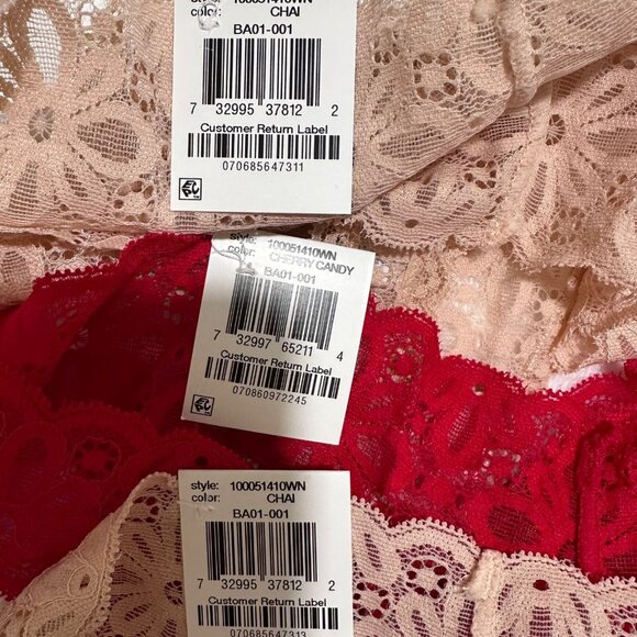 Jenni Intimates Womens Chai Red Plus Size Fits 1X-3X One Size (3) Pairs NWT - Picture 5 of 5